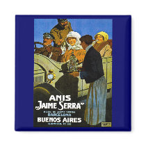 Anis Jaime Serra Buenos Aires - Vintage Ad Magnets