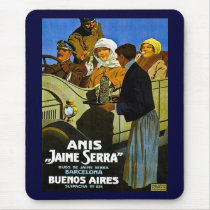 Anis Jaime Serra Buenos Aires - Vintage Ad Mouse Pads