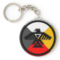 Anishinabek Dodem & 4 Directions Keychain keychains