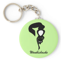 Anishinabek Dodem Waubishashe Keychain keychains