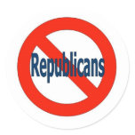 anit repubicans round stickers