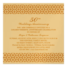 Aniversario de boda adornado del modelo invitacion personal 