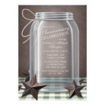 Aniversario verde de la guinga de las estrellas rú invitaciones