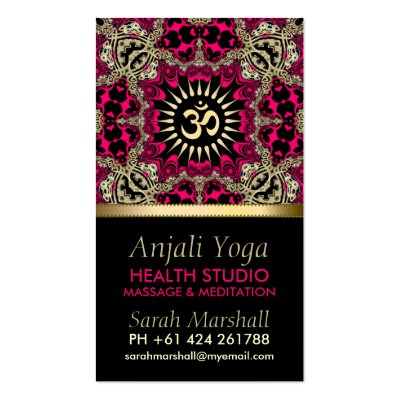 Anjali Yoga Eastern New Age Business Card