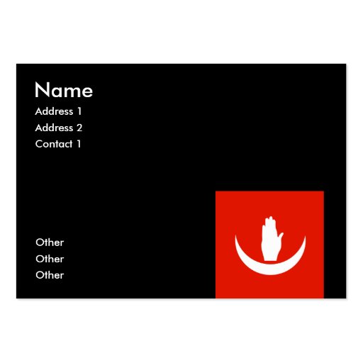 Anjouan Business Card Template (front side)