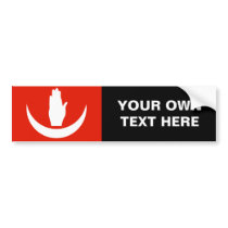 Anjouan Flag bumper stickers by flagshirts Anjouan Flag bumper stickers