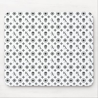 Ankara Luxury Mousepad Black And White by Ankara