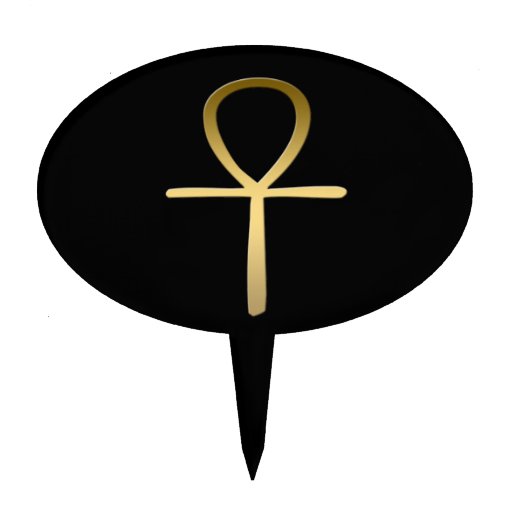 Ankh cross Egyptian symbol Cake Topper Zazzle
