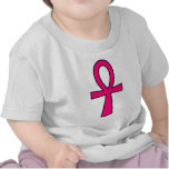 Ankh Egyptian Hieroglyphic Cross Key Life Pink Tee Shirts