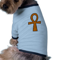 Ankh Egyptian Hieroglyphic Symbols Life Key Orange pet clothing by inquester Ankh Egyptian Hieroglyphic Symbols Life Key Orange pet clothing