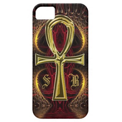 Ankh Gold Goddess Custom Name Initials iPhone 5 Covers