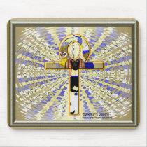 Ankh withGods Mouse pad