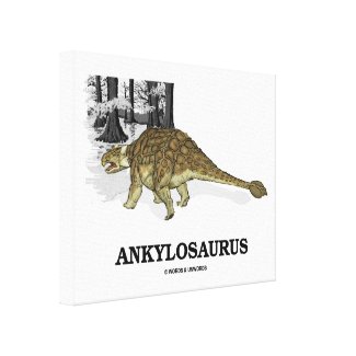 Ankylosaurus (Fused Lizard Dinosaur) Gallery Wrap Canvas
