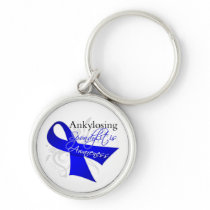 Ankylosing Spondylitis Awareness Ribbon Keychain