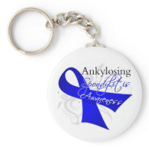 Ankylosing Spondylitis Awareness Ribbon Keychains