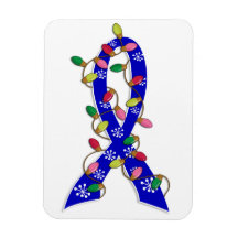 Ankylosing Spondylitis Christmas Lights Ribbon AS Vinyl Magnets