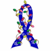 Ankylosing Spondylitis Christmas Lights Ribbon Photo Cut Outs
