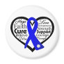 Ankylosing Spondylitis Heart Ribbon Collage Fridge Magnet