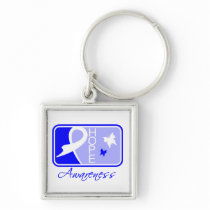 Ankylosing Spondylitis Hope Awareness Tile Key Chains