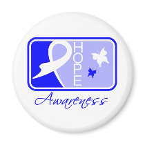 Ankylosing Spondylitis Hope Awareness Tile Fridge Magnets