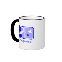 Ankylosing Spondylitis Hope Awareness Tile Mugs