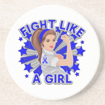 Ankylosing Spondylitis Modern Rosie Fight Coasters