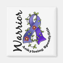 Ankylosing Spondylitis Warrior 15 Fridge Magnets