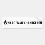 anlagenmechanikerin bumper stickers