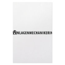 Anlagenmechanikerin icon stationery