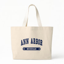 Ann Arbor Michigan College Style t shirts Tote Bags