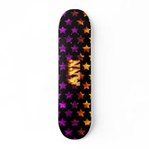 Ann skateboard fire and flames design