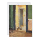 Anna Ancher Danish artist At Lunchtime wooden shoe Custom Invitation