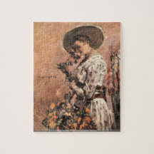 Anna Ancher - Fisherman repairing his nets puzzle