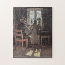 Anna Ancher - Fisherman repairing his nets puzzle