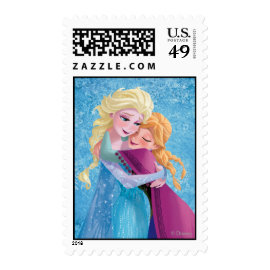 Anna and Elsa Hugging Stamp