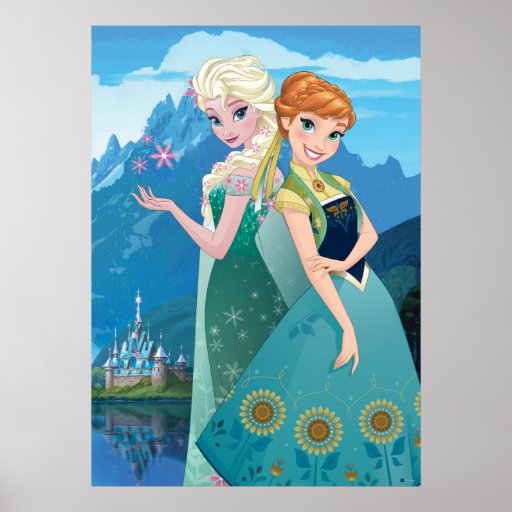 Anna And Elsa My Sister Loves Me Poster Zazzle