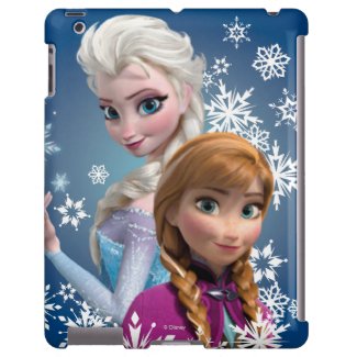 Anna and Elsa with Snowflakes