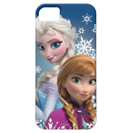 Anna and Elsa with Snowflakes Case For iPhone 5/5S