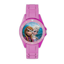 Anna and Elsa Wristwatch at Zazzle