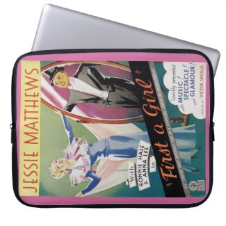 Anna Lee "First A Girl" 1935 movie advertisement Laptop Computer Sleeve