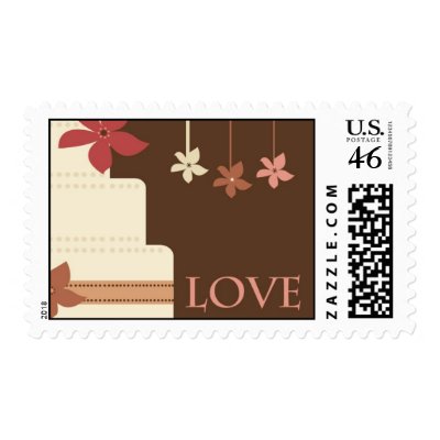 Anna 'Love' Invitation Stamp for Square Envelope
