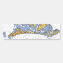 Anna Maria Island Florida Nautical Chart sticker Bumper Stickers