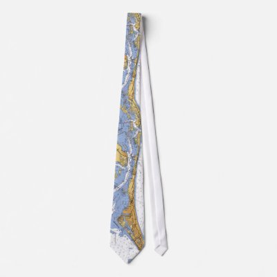 Anna Maria Island Florida Nautical chart Tie by sailorpatp