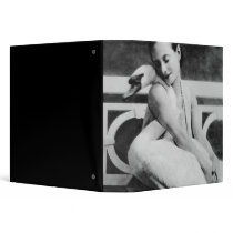 Anna Pavlova with her pet swan Jack, c.1905 3 Ring Binder