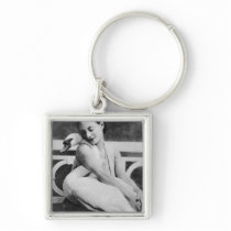 Anna Pavlova with her pet swan Jack, c.1905 Key Chains
