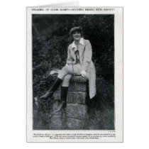 Anna Q. Nilsson 1917 riding outfit portrait card