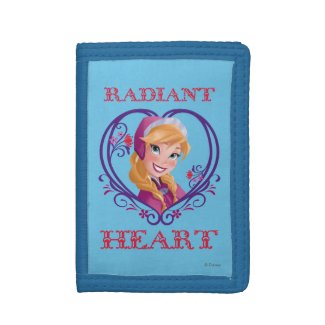 Anna, Radiant Heart Trifold Wallet