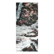 Anna Ruby Falls Helen Georgia waterfall painting rack cards by dereklovessheila Anna Ruby Falls Helen Georgia waterfall painting rack cards
