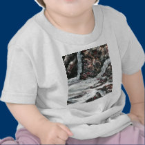 Anna Ruby Falls Helen Georgia waterfall painting t-shirts