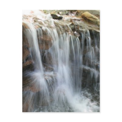 Anna Ruby Falls Helen Georgia waterfall Post Card by dereklovessheila